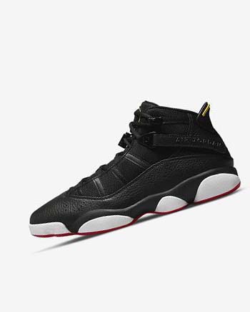 Buty Do Koszykówki Męskie Nike Jordan 6 Rings Czarne Białe Żółte Czerwone | PL_4772