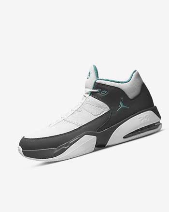 Buty Do Koszykówki Męskie Nike Jordan Max Aura 3 Białe Szare Turkusowe | PL_1117
