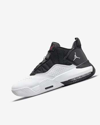 Buty Do Koszykówki Męskie Nike Jordan Stay Loyal Czarne Białe Metal Srebrne Czerwone | PL_2306