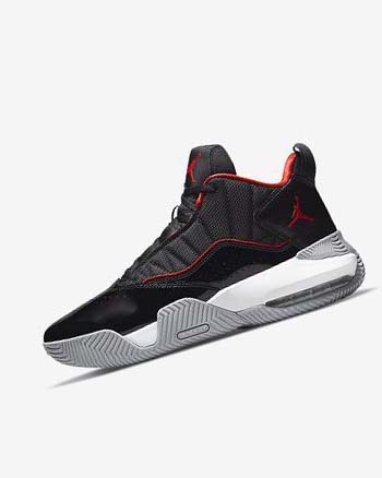 Buty Do Koszykówki Męskie Nike Jordan Stay Loyal Czarne Białe Szare Czerwone | PL_5069