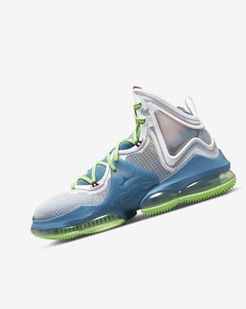 Buty Do Koszykówki Męskie Nike LeBron 19 Niebieskie Głęboka Zielone Białe Bordowe | PL_2490