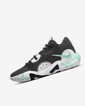 Buty Do Koszykówki Męskie Nike PG 6 Czarne Białe Mięta | PL_2510