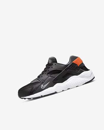 Buty Dziewczynka Nike Huarache Run Czarne Pomarańczowe Szare Białe | PL_5343