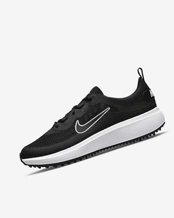 Buty Golfowe Damskie Nike Ace Summerlite Czarne Białe | PL_2427