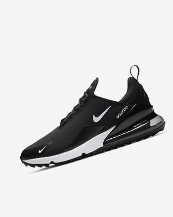 Buty Golfowe Damskie Nike Air Max 270 G Czarne Białe | PL_2579