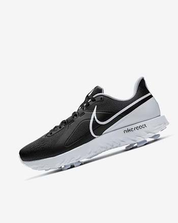 Buty Golfowe Damskie Nike React Infinity Pro Czarne Metal Platyna Białe | PL_2221