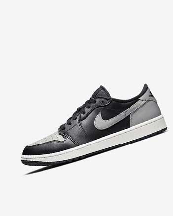 Buty Golfowe Męskie Nike Air Jordan 1 Low G Czarne Szare | PL_5126