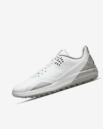 Buty Golfowe Męskie Nike Jordan ADG 3 Białe Szare Czarne | PL_2739