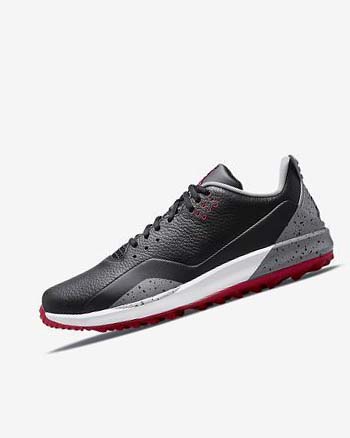 Buty Golfowe Męskie Nike Jordan ADG 3 Czarne Szare | PL_1192