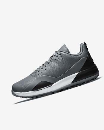 Buty Golfowe Męskie Nike Jordan ADG 3 Szare Czarne Białe | PL_4603