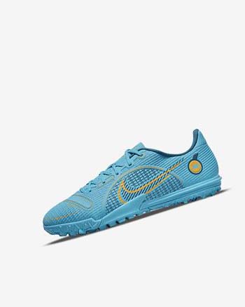 Buty Piłkarskie Chłopięce Nike Jr. Mercurial Vapor 14 Academy TF Niebieskie Pomarańczowe | PL_4572