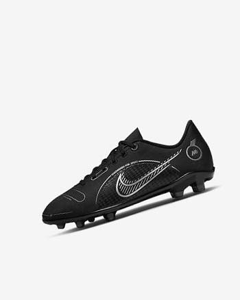 Buty Piłkarskie Chłopięce Nike Jr. Mercurial Vapor 14 Club MG Czarne Szare Metal Srebrne | PL_4693