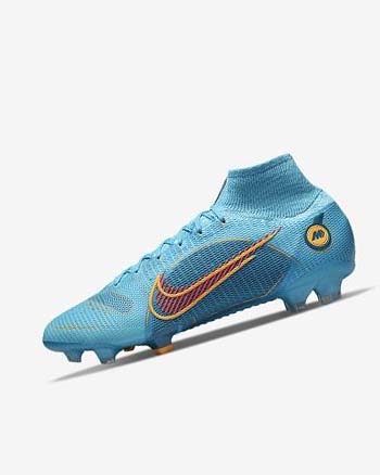 Buty Piłkarskie Damskie Nike Mercurial Superfly 8 Elite FG Niebieskie Pomarańczowe | PL_4961