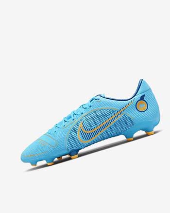 Buty Piłkarskie Damskie Nike Mercurial Vapor 14 Academy MG Niebieskie Pomarańczowe | PL_5260