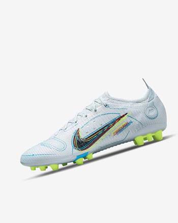 Buty Piłkarskie Damskie Nike Mercurial Vapor 14 Elite AG Szare Głęboka Niebieskie Pomarańczowe Niebieskie | PL_5419