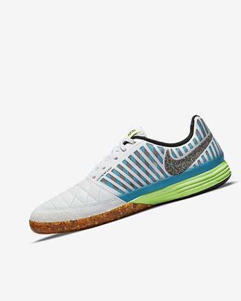 Buty Piłkarskie Męskie Nike Lunar Gato II IC Białe Głęboka Niebieskie Czarne Czarne | PL_2740