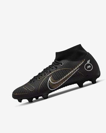 Buty Piłkarskie Męskie Nike Mercurial Superfly 8 Academy MG Czarne Metal Srebrne Szare Metal Złote | PL_2997