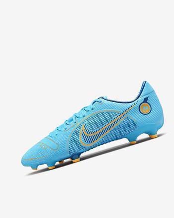 Buty Piłkarskie Męskie Nike Mercurial Vapor 14 Academy MG Niebieskie Pomarańczowe | PL_2884