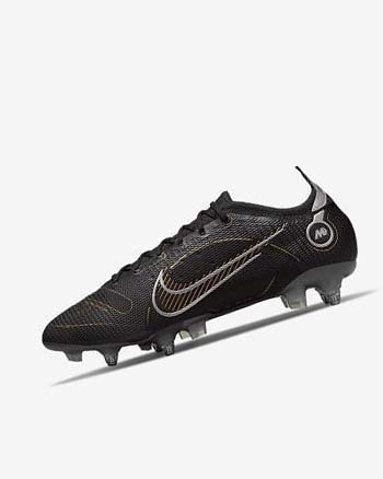 Buty Piłkarskie Męskie Nike Mercurial Vapor 14 Elite SG-PRO Anti-Clog Traction Czarne Metal Srebrne Szare Metal Złote | PL_5405
