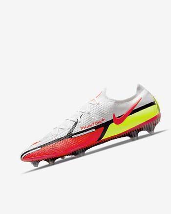 Buty Piłkarskie Męskie Nike Phantom GT2 Elite FG Białe Czarne Głęboka Czerwone | PL_1204