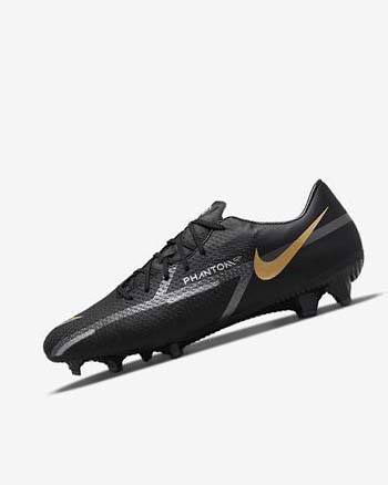 Buty Piłkarskie Męskie Nike Phantom GT2 Academy MG Czarne Metal Złote Ciemny Szare Metal Ciemny Szare | PL_2976