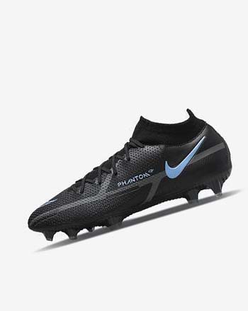Buty Piłkarskie Męskie Nike Phantom GT2 Dynamic Fit Elite FG Czarne Szare Czarne | PL_4873