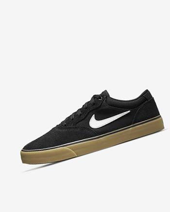 Buty Skate Damskie Nike SB Chron 2 Czarne Czarne Głęboka Brązowe Białe | PL_5028