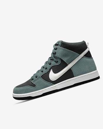 Buty Skate Damskie Nike SB Dunk High Pro Czarne Białe | PL_3241