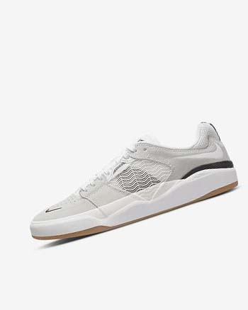 Buty Skate Damskie Nike SB Ishod Wair Białe Białe Czarne Białe | PL_4923