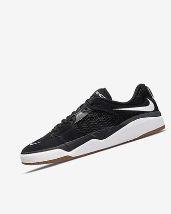 Buty Skate Damskie Nike SB Ishod Wair Czarne Ciemny Szare Czarne Białe | PL_5181