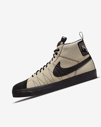 Buty Skate Damskie Nike SB Zoom Blazer Mid PRM Pomarańczowe Czarne | PL_2879