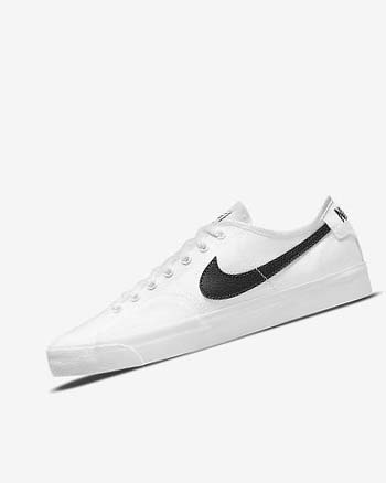 Buty Skate Męskie Nike SB BLZR Court Białe Białe Czarne Czarne | PL_4513