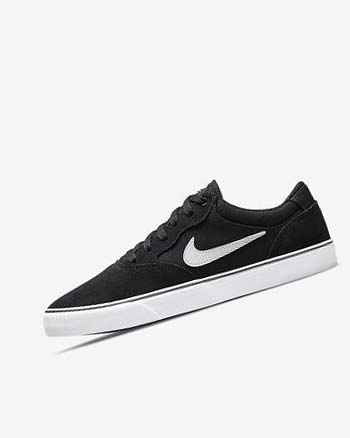 Buty Skate Męskie Nike SB Chron 2 Czarne Czarne Białe | PL_1196