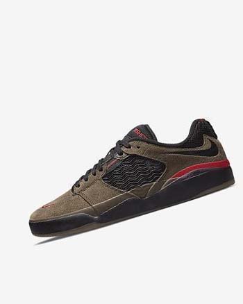 Buty Skate Męskie Nike SB Ishod Wair Głęboka Oliwkowe Głęboka Oliwkowe Czerwone Czarne | PL_2595