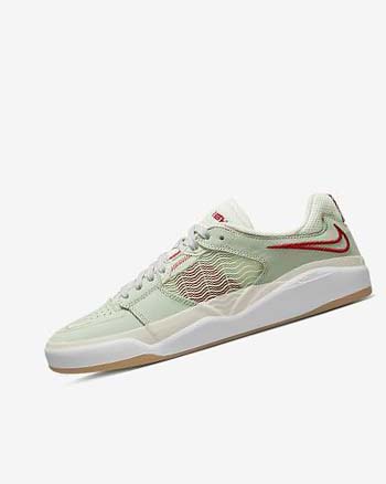 Buty Skate Męskie Nike SB Ishod Wair Premium Zielone Głęboka Beżowe Czerwone | PL_3254
