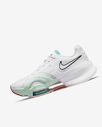 Buty Treningowe Damskie Nike Air Zoom SuperRep 3 Białe Turkusowe Zielone Czarne | PL_1203