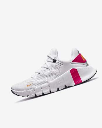 Buty Treningowe Damskie Nike Free Metcon 4 Różowe Białe Jasny Żółte | PL_2738