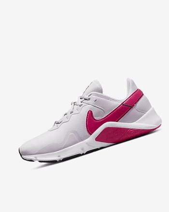 Buty Treningowe Damskie Nike Legend Essential 2 Białe Niebieskie Różowe | PL_4621