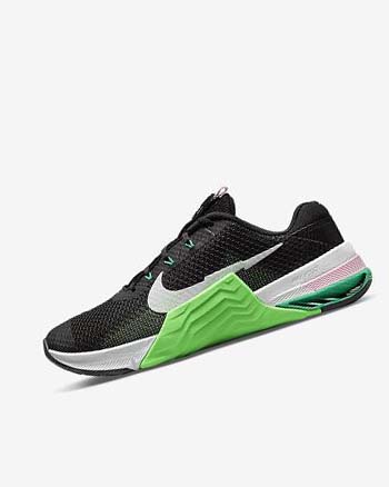 Buty Treningowe Damskie Nike Metcon 7 Czarne Zielone Różowe Białe | PL_2467