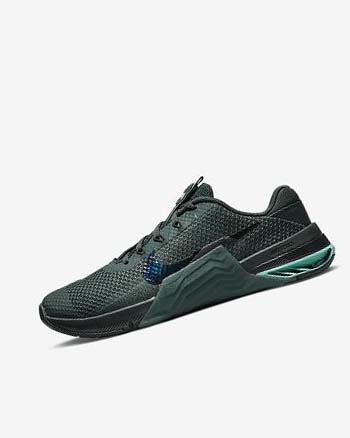Buty Treningowe Damskie Nike Metcon 7 Zielone Turkusowe Czarne Kolorowe | PL_4682