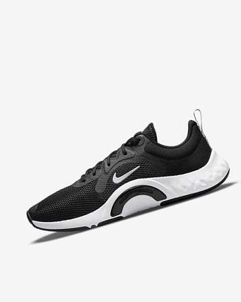 Buty Treningowe Damskie Nike Renew In-Season TR 11 Czarne Białe | PL_2408