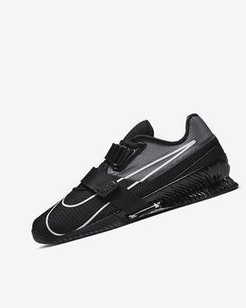 Buty Treningowe Damskie Nike Romaleos 4 Czarne Czarne Białe | PL_2687
