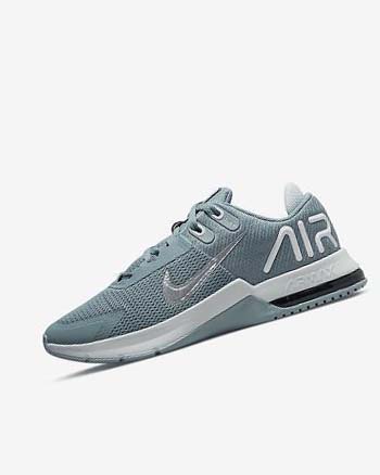 Buty Treningowe Męskie Nike Air Max Alpha Trainer 4 Szare Platyna Czarne Metal Srebrne | PL_2406