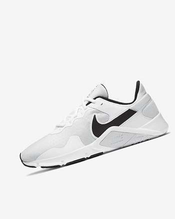 Buty Treningowe Męskie Nike Legend Essential 2 Platyna Białe Czarne | PL_2636