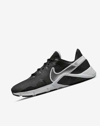 Buty Treningowe Męskie Nike Legend Essential 2 Czarne Metal Srebrne Metal Szare | PL_3179
