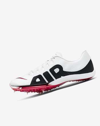 Buty Z Kolcami Męskie Nike Air Zoom Maxfly More Uptempo Białe Czerwone Czarne | PL_2403