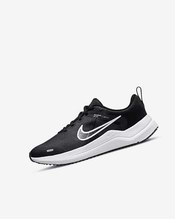 Buty do Biegania Chłopięce Nike Downshifter 12 Czarne Ciemny Szare Białe | PL_3051