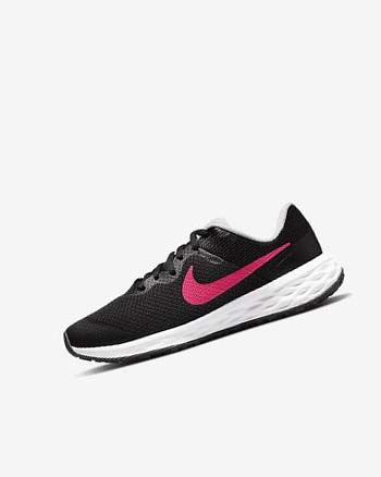Buty do Biegania Chłopięce Nike Revolution 6 Czarne Różowe Różowe | PL_2604