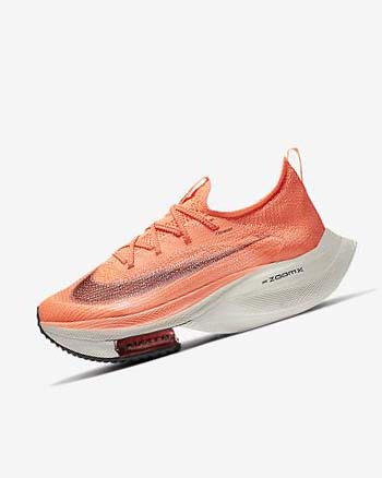Buty do Biegania Damskie Nike Air Zoom Alphafly NEXT% Flyknit Głęboka Mango Metal Czerwone Brązowe Czarne | PL_4620