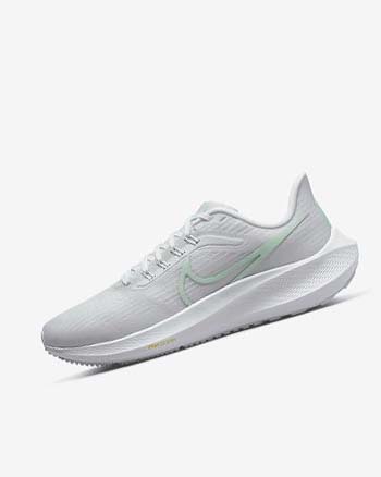 Buty do Biegania Damskie Nike Air Zoom Pegasus 39 Białe Platyna Zielone Mięta | PL_2894